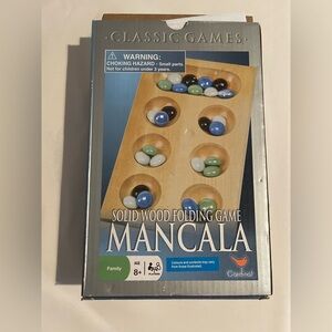 MANCALA Solid Wood folding Game
